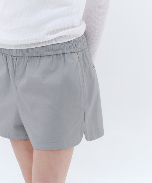 MUSINSA STANDARD WOMAN MUSINSA STANDARD WOMAN Cotton Banding Shorts Light Gray