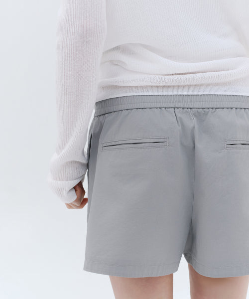 MUSINSA STANDARD WOMAN MUSINSA STANDARD WOMAN Cotton Banding Shorts Light Gray