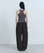 MUSINSA STANDARD WOMAN MUSINSA STANDARD WOMAN Women's Polka Dot Parachute Pants [Black]