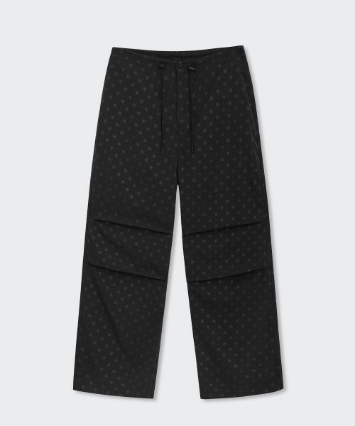 MUSINSA STANDARD WOMAN MUSINSA STANDARD WOMAN Women's Polka Dot Parachute Pants [Black]