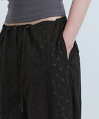 MUSINSA STANDARD WOMAN MUSINSA STANDARD WOMAN Women's Polka Dot Parachute Pants [Black]