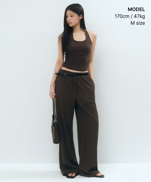 MUSINSA STANDARD WOMAN MUSINSA STANDARD WOMAN Women's Pants Dark Brown