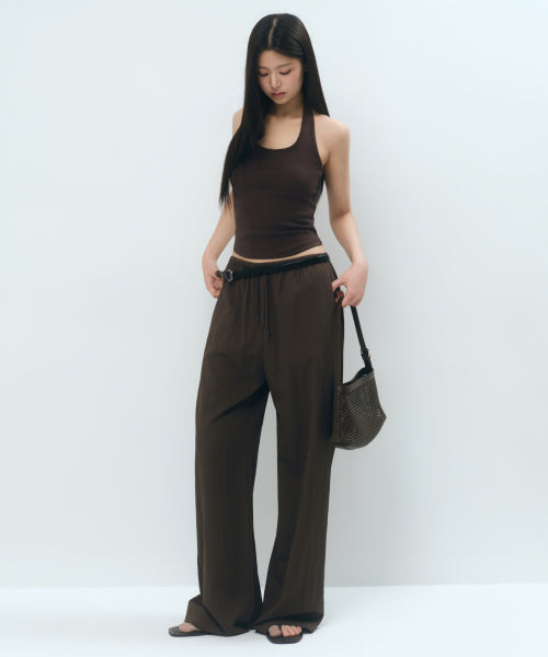 MUSINSA STANDARD WOMAN MUSINSA STANDARD WOMAN Women's Pants Dark Brown
