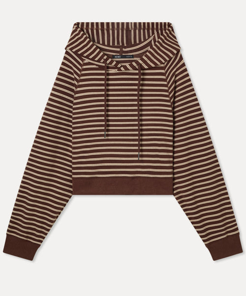 MIXXO MIXXO Hoodie Striped Crop