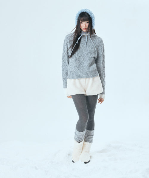 MIXXO MIXXO Hoodie Cable Hood Pullover