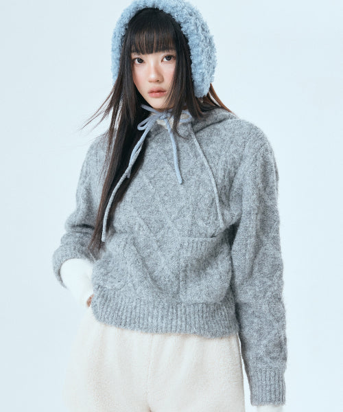 MIXXO MIXXO Hoodie Cable Hood Pullover