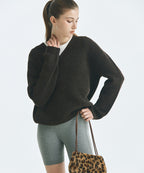 MIXXO MIXXO V-neck loose fit ribbed pullover (C)