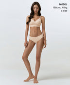 MUSINSA STANDARD WOMAN MUSINSA STANDARD WOMAN Women's Seamless Volume Boost Bra [Light Beige] - Size