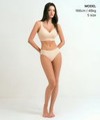 MUSINSA STANDARD WOMAN MUSINSA STANDARD WOMAN Women's Seamless Volume Boost Bra [Light Beige] - Size