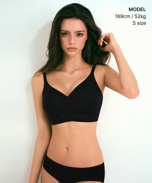 MUSINSA STANDARD WOMAN MUSINSA STANDARD WOMAN Women's Seamless Volume Boost Bra Black
