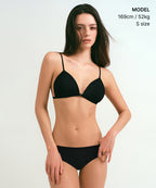 MUSINSA STANDARD WOMAN MUSINSA STANDARD WOMAN Front hook minimal bralette black