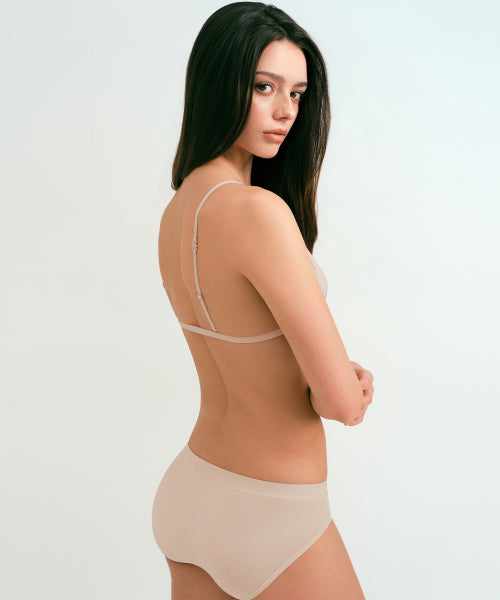 MUSINSA STANDARD WOMAN MUSINSA STANDARD WOMAN Front hook minimal bralette light beige