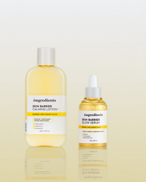 ONGREDIENTS [SET] 2-piece quick-glow set (Skin Barrier Quick-glow Serum + Calming Lotion EX 220ml)