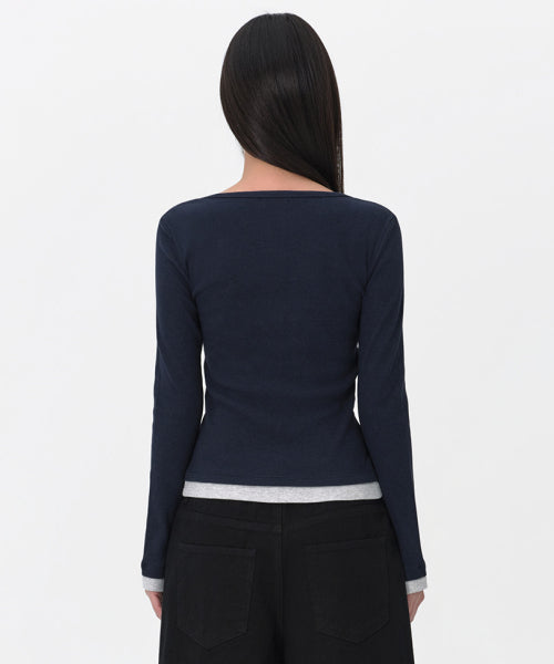 MUSINSA STANDARD WOMAN MUSINSA STANDARD WOMAN Cardigan Slim Fit [Navy]