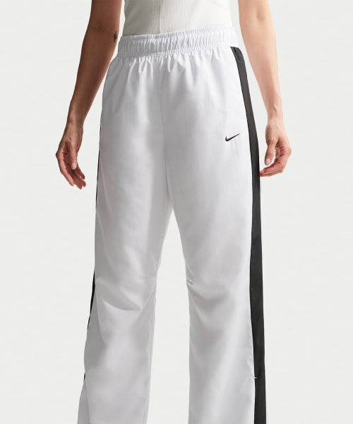 NIKE NIKE Sportswear Classic Mid-Rise Open Hem Pants W - White:Black