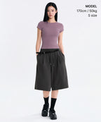 MUSINSA STANDARD WOMAN MUSINSA STANDARD WOMAN T-Shirt Smoke Pink