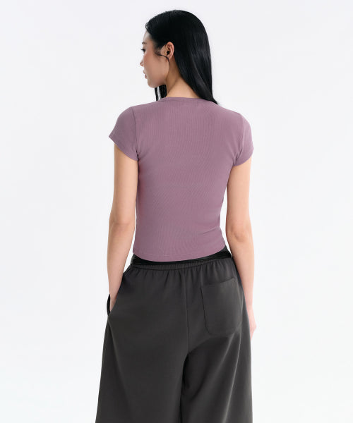 MUSINSA STANDARD WOMAN MUSINSA STANDARD WOMAN T-Shirt Smoke Pink