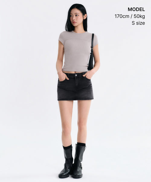 MUSINSA STANDARD WOMAN MUSINSA STANDARD WOMAN T-Shirt Ash Gray