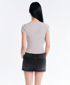 MUSINSA STANDARD WOMAN MUSINSA STANDARD WOMAN T-Shirt Ash Gray
