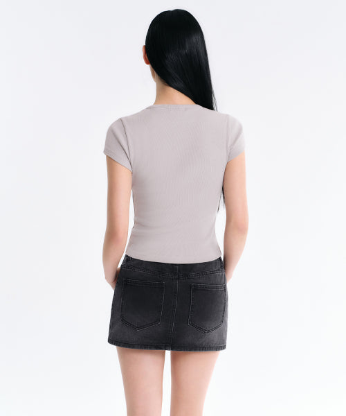 MUSINSA STANDARD WOMAN MUSINSA STANDARD WOMAN T-Shirt Ash Gray