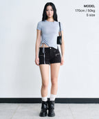 MUSINSA STANDARD WOMAN MUSINSA STANDARD WOMAN T-Shirt Side Ruched