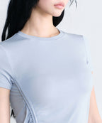 MUSINSA STANDARD WOMAN MUSINSA STANDARD WOMAN T-Shirt Side Ruched