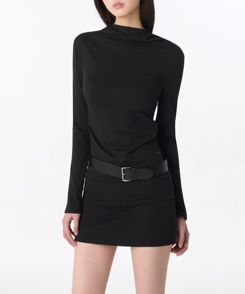 MUSINSA STANDARD WOMAN MUSINSA STANDARD WOMAN Women's Drape Hooded Long Sleeve T-Shirt (Size M)