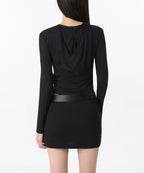 MUSINSA STANDARD WOMAN MUSINSA STANDARD WOMAN Women's Drape Hooded Long Sleeve T-Shirt (Size M)