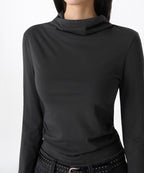 MUSINSA STANDARD WOMAN MUSINSA STANDARD WOMAN Women's Drape Hooded Long Sleeve T-Shirt (Size M)