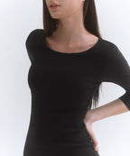 MUSINSA STANDARD WOMAN MUSINSA STANDARD WOMAN Jersey Mini Dress Black