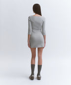 MUSINSA STANDARD WOMAN MUSINSA STANDARD WOMAN Jersey Mini Dress Medium Gray