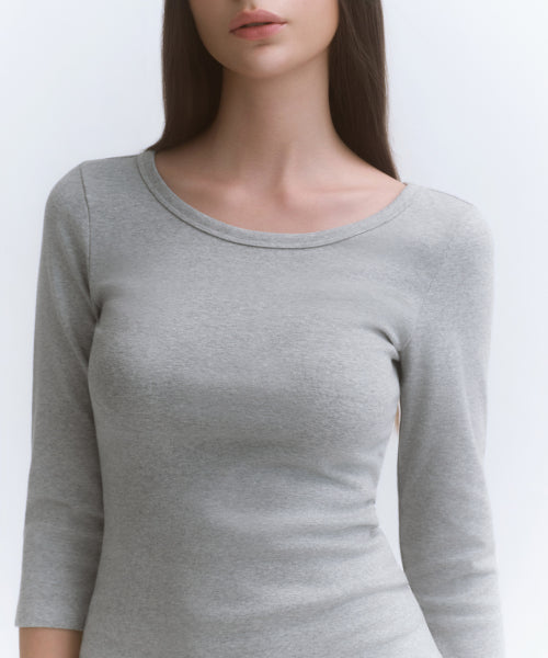 MUSINSA STANDARD WOMAN MUSINSA STANDARD WOMAN Jersey Mini Dress Medium Gray