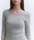 MUSINSA STANDARD WOMAN MUSINSA STANDARD WOMAN Jersey Mini Dress Medium Gray
