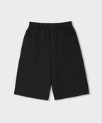 MUSINSA STANDARD WOMAN MUSINSA STANDARD WOMAN Sweatshirt Bermuda Sweatpants [Black]