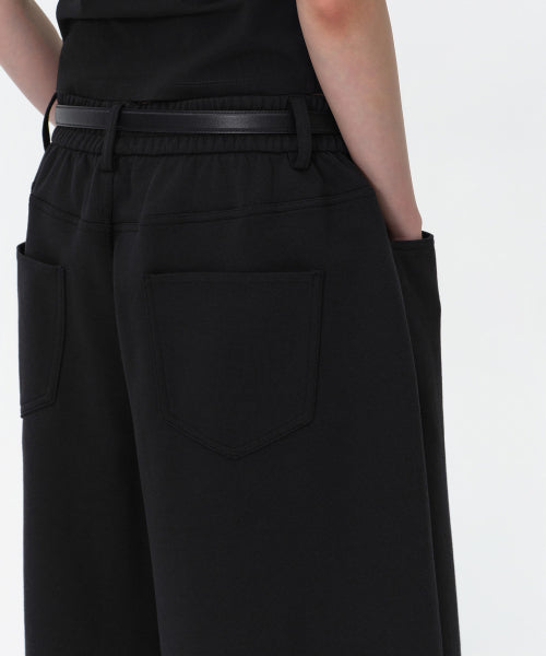 MUSINSA STANDARD WOMAN MUSINSA STANDARD WOMAN Sweatshirt Bermuda Sweatpants [Black]