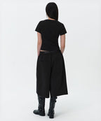 MUSINSA STANDARD WOMAN MUSINSA STANDARD WOMAN Sweatshirt Bermuda Sweatpants [Black]