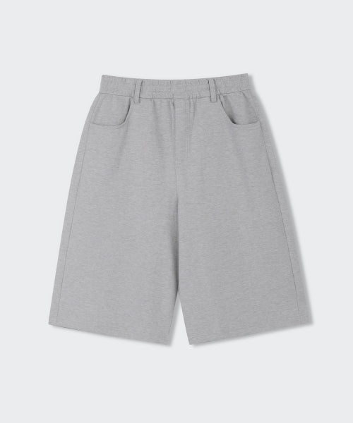 MUSINSA STANDARD WOMAN MUSINSA STANDARD WOMAN Women's Sweatshirt Bermuda Sweatpants [Medium Gray]