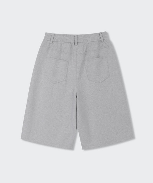 MUSINSA STANDARD WOMAN MUSINSA STANDARD WOMAN Women's Sweatshirt Bermuda Sweatpants [Medium Gray]