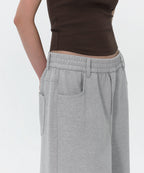 MUSINSA STANDARD WOMAN MUSINSA STANDARD WOMAN Women's Sweatshirt Bermuda Sweatpants [Medium Gray]