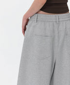MUSINSA STANDARD WOMAN MUSINSA STANDARD WOMAN Women's Sweatshirt Bermuda Sweatpants [Medium Gray]