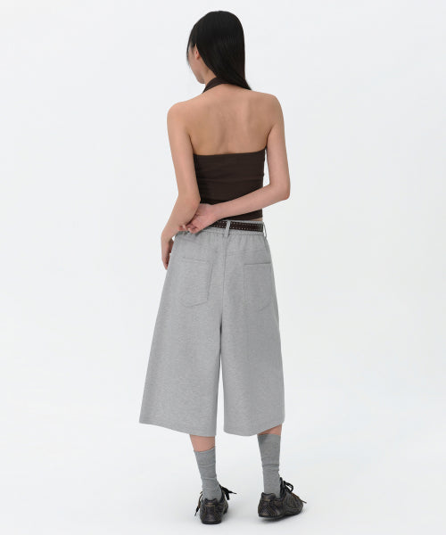 MUSINSA STANDARD WOMAN MUSINSA STANDARD WOMAN Women's Sweatshirt Bermuda Sweatpants [Medium Gray]
