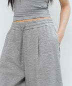 MUSINSA STANDARD WOMAN MUSINSA STANDARD WOMAN Women's One Tuck Bermuda Sweatpants Medium Gray