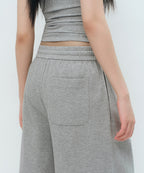 MUSINSA STANDARD WOMAN MUSINSA STANDARD WOMAN Women's One Tuck Bermuda Sweatpants Medium Gray