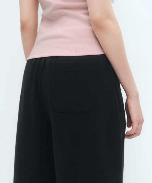 MUSINSA STANDARD WOMAN Bermuda Sweatpants for Women - Black