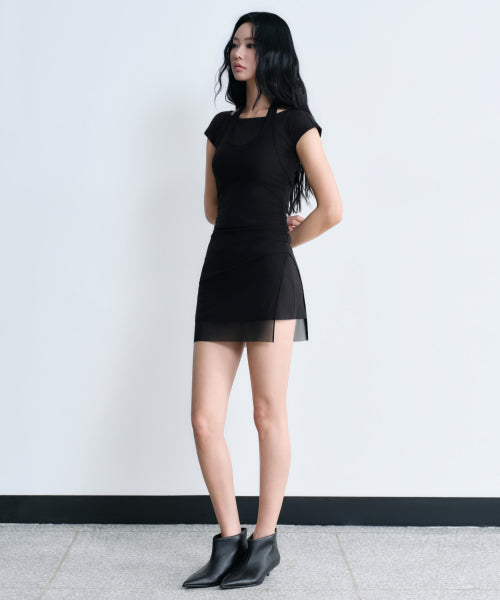 MUSINSA STANDARD WOMAN MUSINSA STANDARD WOMAN Women's Skirt Layered Jersey Dress (Size M)