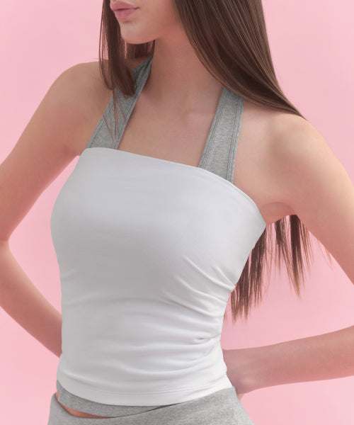 MUSINSA STANDARD WOMAN MUSINSA STANDARD WOMAN Women's Slim Tube Top White