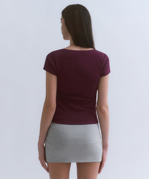 MUSINSA STANDARD WOMAN MUSINSA STANDARD WOMAN Women's Slim Scoop Neck Cap Sleeve T-Shirt (Size M)
