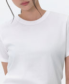 MUSINSA STANDARD WOMAN MUSINSA STANDARD WOMAN Women's Plain Crew Neck T-Shirt (White)
