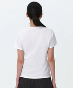 MUSINSA STANDARD WOMAN MUSINSA STANDARD WOMAN Women's Plain Crew Neck T-Shirt (White)