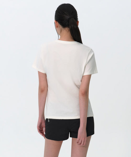 MUSINSA STANDARD WOMAN MUSINSA STANDARD WOMAN T-Shirt Cream